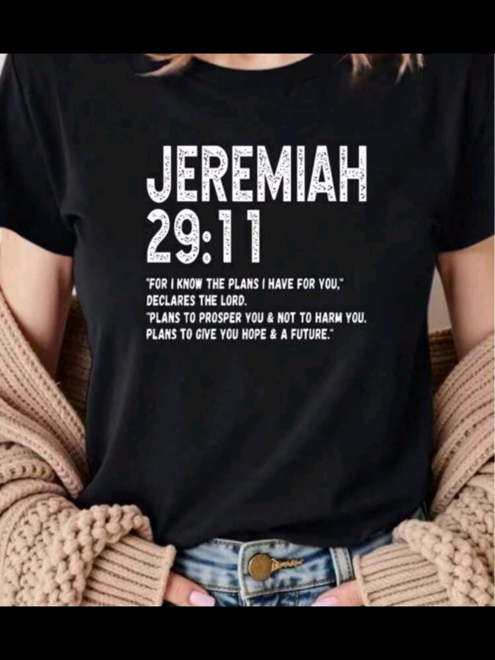 Jeremiah 29:11 Scripture Tee